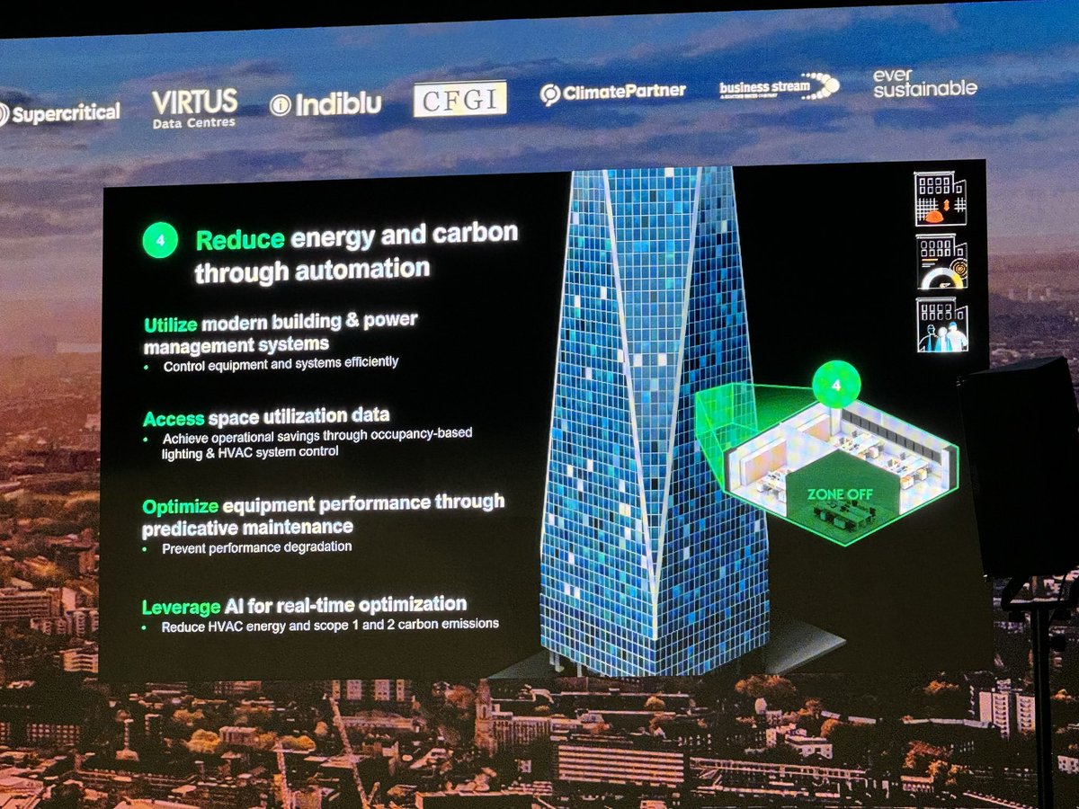 “There are ten steps to minimise the environmental impact of #datacentres and legacy buildings, and to do so, we must reduce energy and carbon through #automation and #AI.” 

#SustainabilityLive <a href="/ldsouzaapc/">Lavina Dsouza</a> <a href="/SEDataCenters/">SEDataCenters</a> <a href="/DataCentre_Mag/">DataCentreMag</a> <a href="/BizClik_/">BizClik</a>  <a href="/SustainabltyMag/">Sustainability Magazine</a>