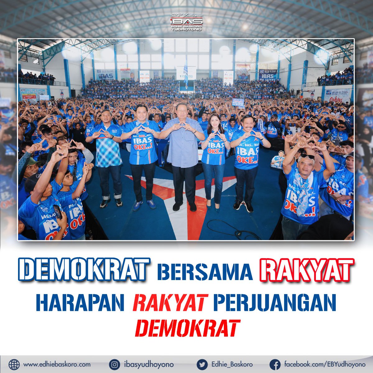 Demokrat konsisten digaris Perjuangan, hadir ditengah masyarakat, bersama memberikan solusi, karena Demokrat adalah solusi rakyat.

Harapan Rakyat Perjuangan Demokrat

#IbasNews #IbasYudhoyono
#EdhieBaskoroYudhoyono
#MasIbas #EBY #EBYFamily