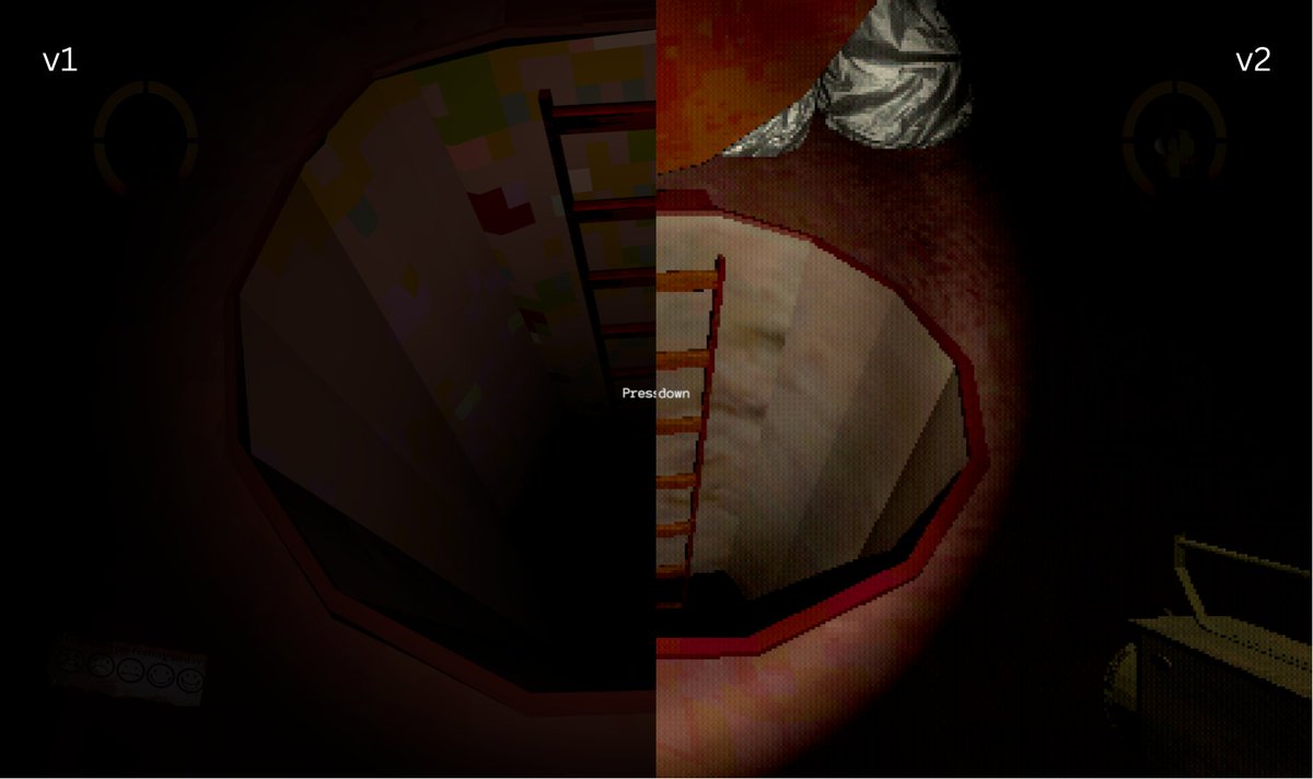 TheScaphism's tweet photo. That's my first game and im trying to update it atleast once per week, so any feedback is appreciated and if anybody would like to try this game, you can check it on itchio:

https://t.co/44KrfSh7IW

It's a small horror game, now a demo (since i dont have that much content). https://t.co/HXYmZAKG89