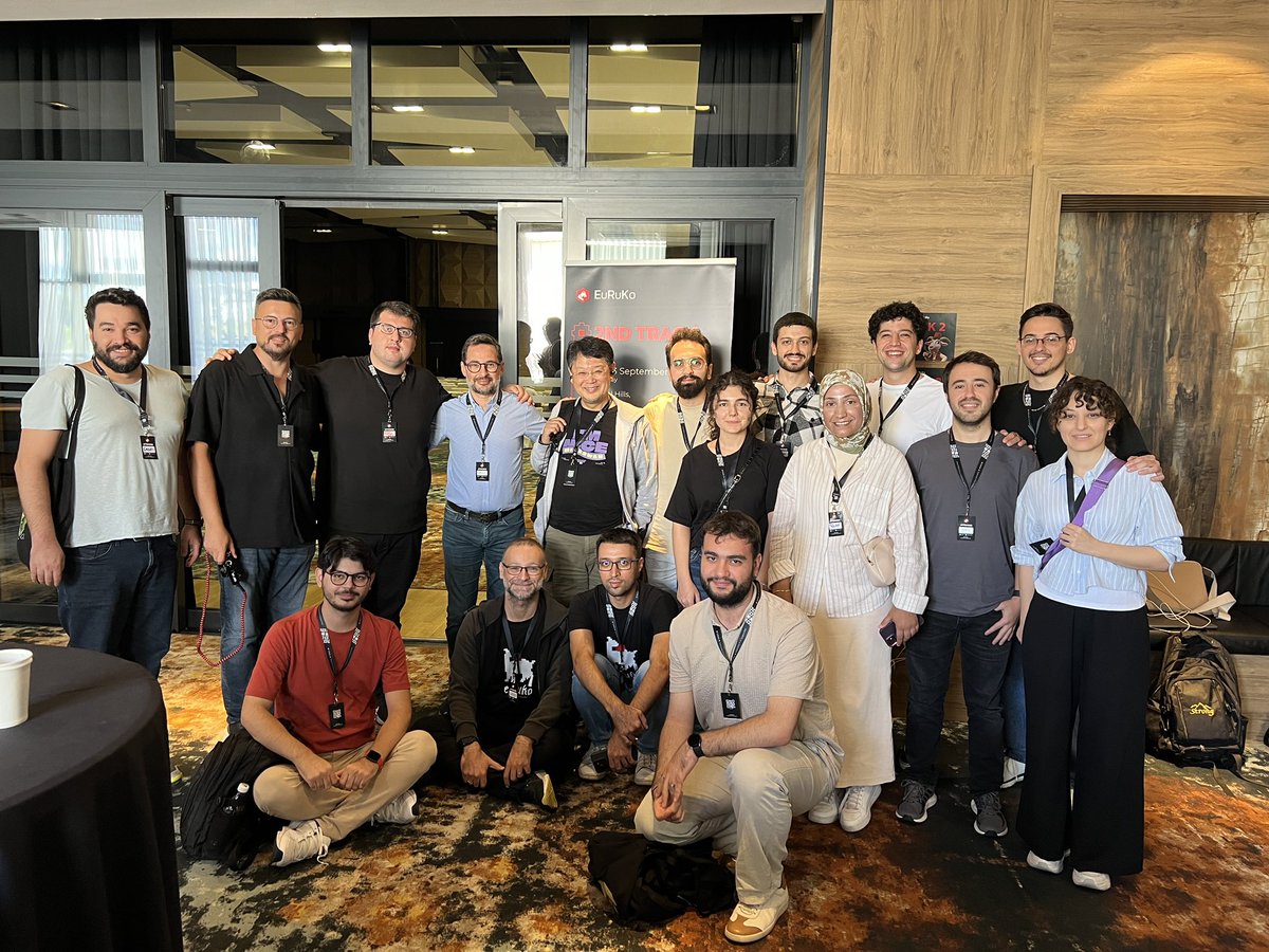Turkish Ruby community met with <a href="/yukihiro_matz/">Yukihiro Matz</a> in <a href="/euruko/">Euruko</a> 🫶🙏 #EuRuKo2024