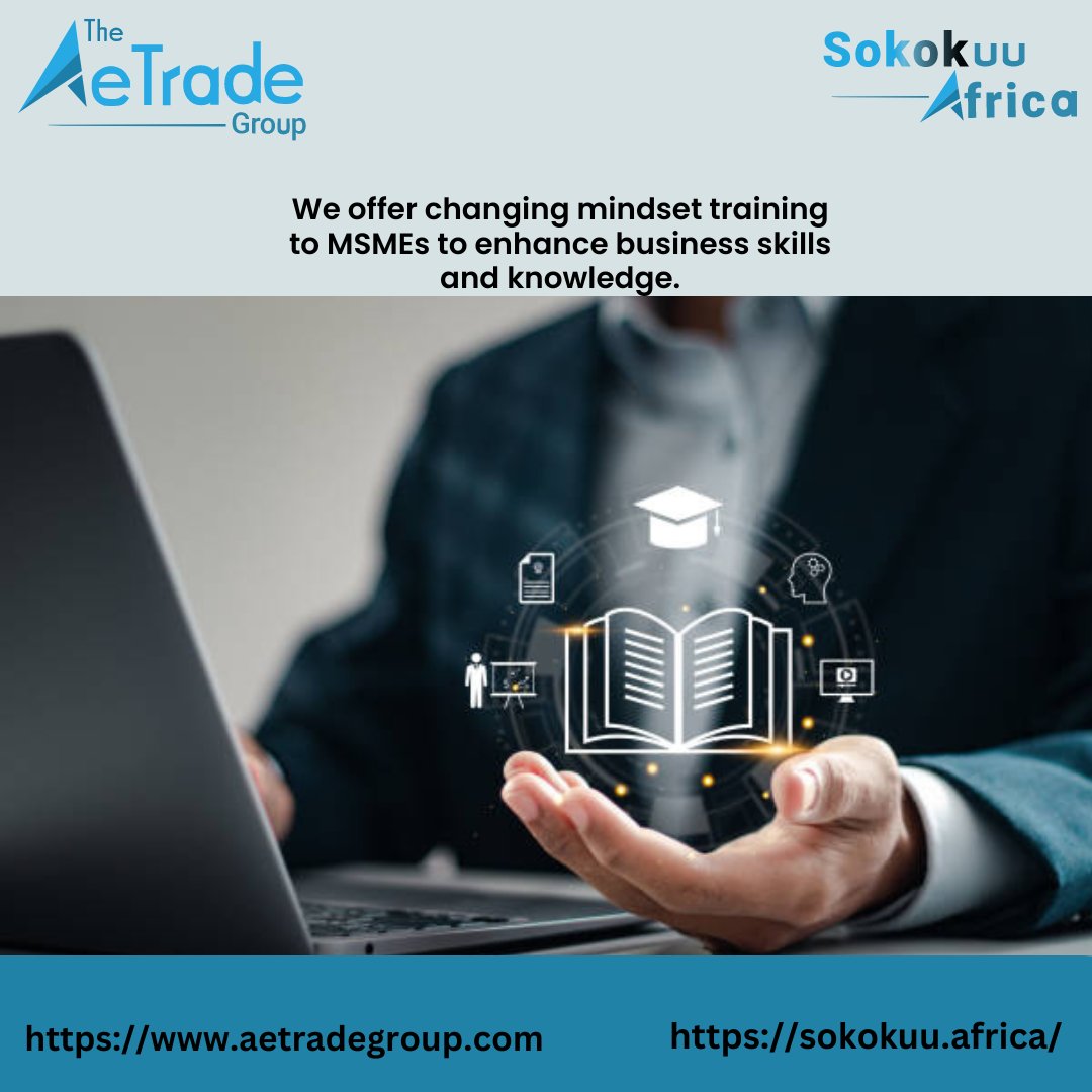 aetradegroup's tweet photo. The AeTrade Group is committed to empowering SMEs across Africa by providing "Changing The Mindset program that improves efficiency and competitiveness and drives sustainable business growth.
#ChangingTheMindset #BusinessTraining #SkillDevelopment #AfCFTA #UniversityofRwanda https://t.co/nm1K1XSaPs