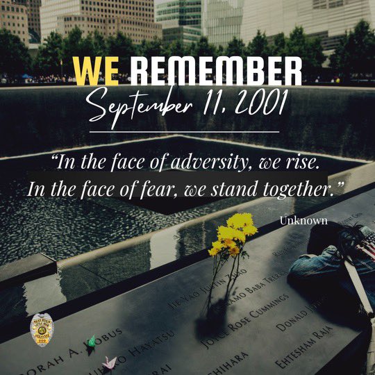 Today, we remember and honor those who tragically lost their lives on September 11, 2001. Let’s also remember and honor the first responders and countless other brave men and women who rushed into action on 9/11, as well as the unity that followed. 

#NeverForget #lrpd