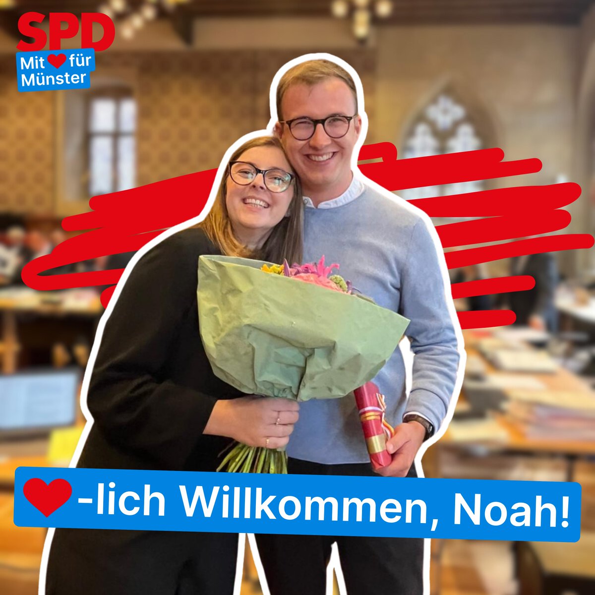 SPD Münster (@spdmuenster) on Twitter photo Wir gratulieren unserem neuen Ratsherrn Noah Börnhorst <a href="/NoahBoernhorst/">Noah Börnhorst</a> ganz herzlich zu seiner Vereidigung im Rat der Stadt Münster! #ratms Wir gratulieren unserem neuen Ratsherrn Noah Börnhorst <a href="/NoahBoernhorst/">Noah Börnhorst</a> ganz herzlich zu seiner Vereidigung im Rat der Stadt Münster! #ratms