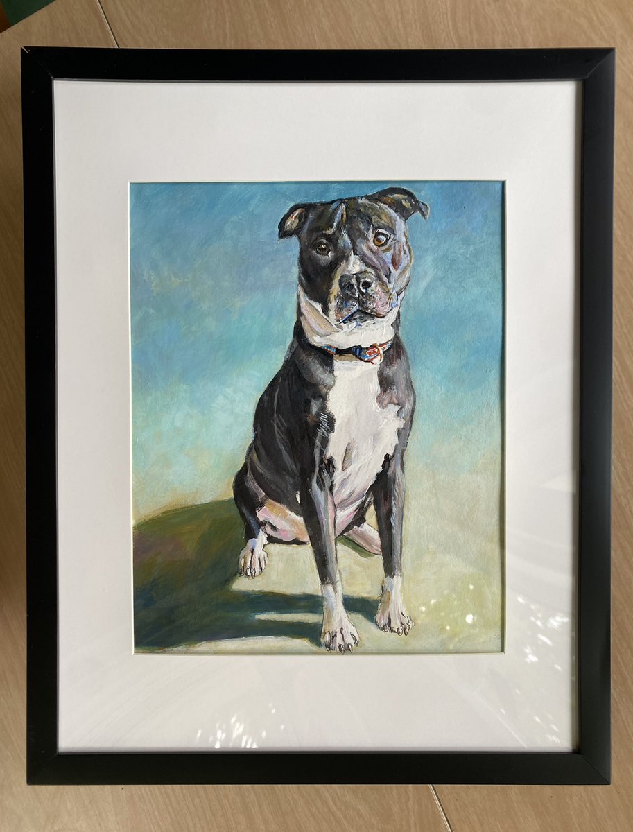 ToyPortraits's tweet photo. Dog portrait 8x10 acrylic on paper https://t.co/5J58l8kFz9