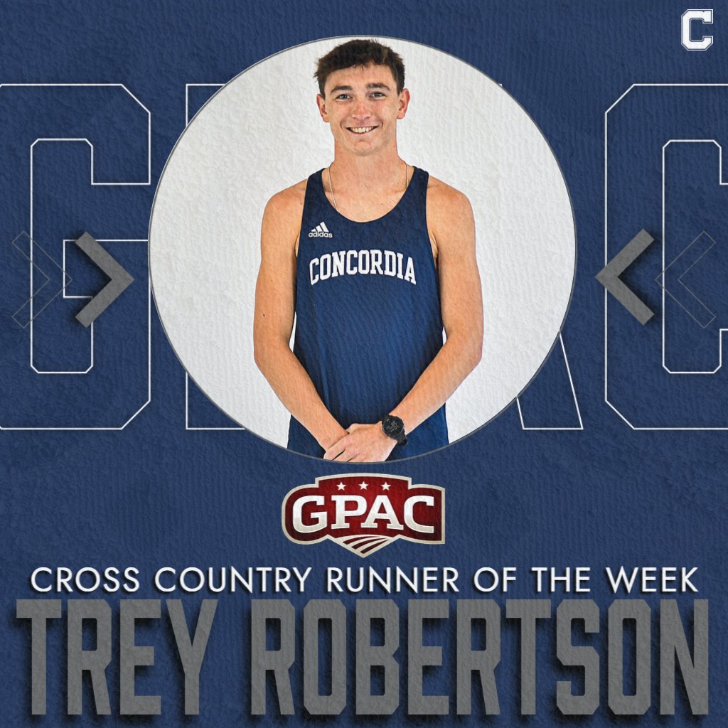 cunebulldogs's tweet photo. 🎽 Trey Robertson

🏅 GPAC Runner of the Week

📊 Ran @cunetfxc 4-mile school record of 19:22.17 (4:50 per mile pace) at the Augustana Twilight.

🔗 https://t.co/Fu6hSo1FDC https://t.co/R9sWuPz6jR