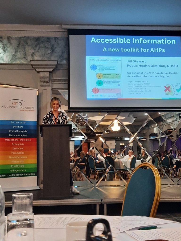 Jill Stewart (@jillstewart_rd) on Twitter photo Delighted to present this new accessibility toolkit for AHPs (on behalf of the AHP population health accessible information subgroup) at the <a href="/AHPconference24/">AHP Research & Innovation Conference 2024</a> <a href="/ahpfni/">Allied Health Professions Federation NI</a>
⭐️Link to toolkit here⭐️ please share widely!
tinyurl.com/AHPsAccessible…
<a href="/JennyKirkwood20/">Jenny Kirkwood</a> <a href="/angelacrocker5/">angela crocker</a> Delighted to present this new accessibility toolkit for AHPs (on behalf of the AHP population health accessible information subgroup) at the <a href="/AHPconference24/">AHP Research & Innovation Conference 2024</a> <a href="/ahpfni/">Allied Health Professions Federation NI</a>
⭐️Link to toolkit here⭐️ please share widely!
tinyurl.com/AHPsAccessible…
<a href="/JennyKirkwood20/">Jenny Kirkwood</a> <a href="/angelacrocker5/">angela crocker</a>