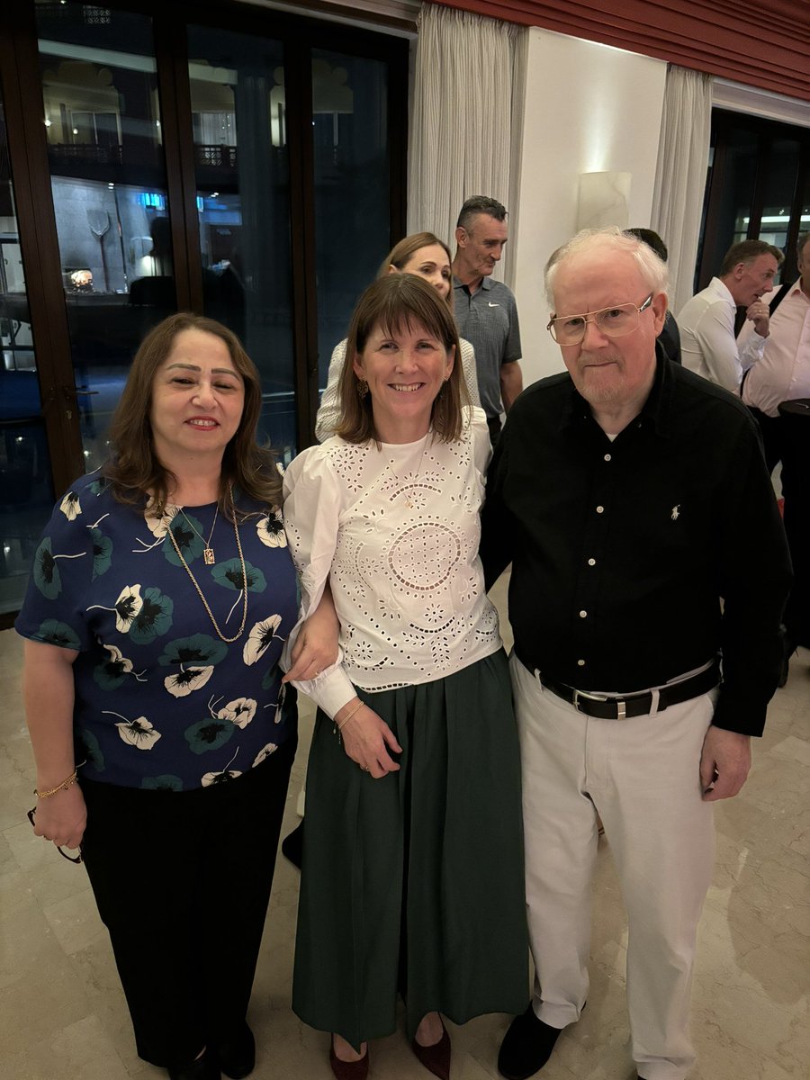 The Embassy team had a great time catching up with the wonderful Irish community in Doha. Special guests included two of our youngest members, Zara and Isabella, and our longest Qatar resident, Brian, and his wife, Maureen!
