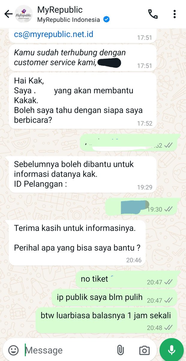 andarweb's tweet photo. @ID_MyRepublic tolong follow up tiket saya, CS nya reply 1 jam sekali, luar biasa https://t.co/qsdAYMPL4u