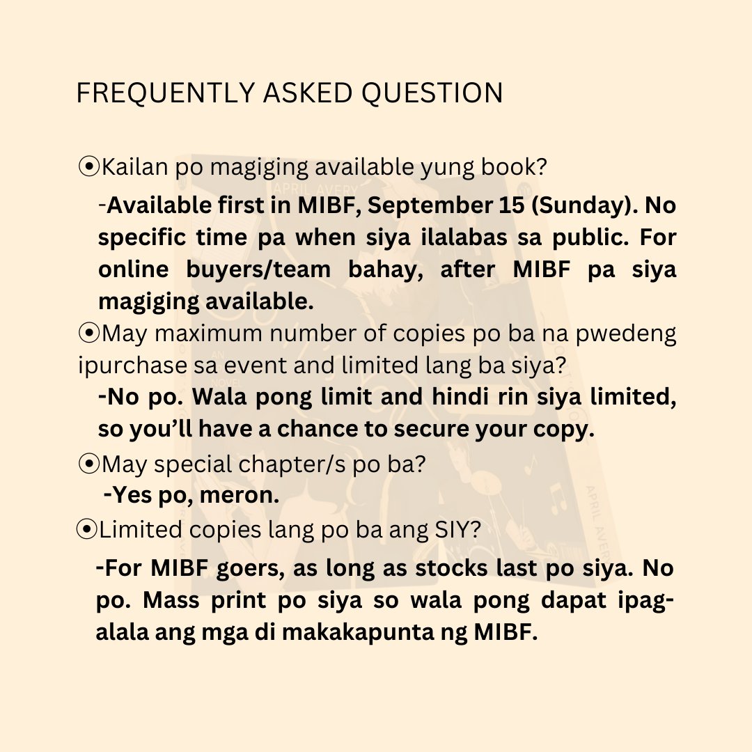 aassolidiers's tweet photo. 𝐒o... we asked for a better book cover and we were heard!
𝐈ntroducing the updated and better version of So It's You 🥁✍️
𝐘es! Our Kayla and Jarbabe are coming home real soon. Indeed, a Happy Anniversary. 🎊

Please refer to the pictures below for our FAQs.
#SIYouSoon 🖤💛 https://t.co/ACN76YXv6R