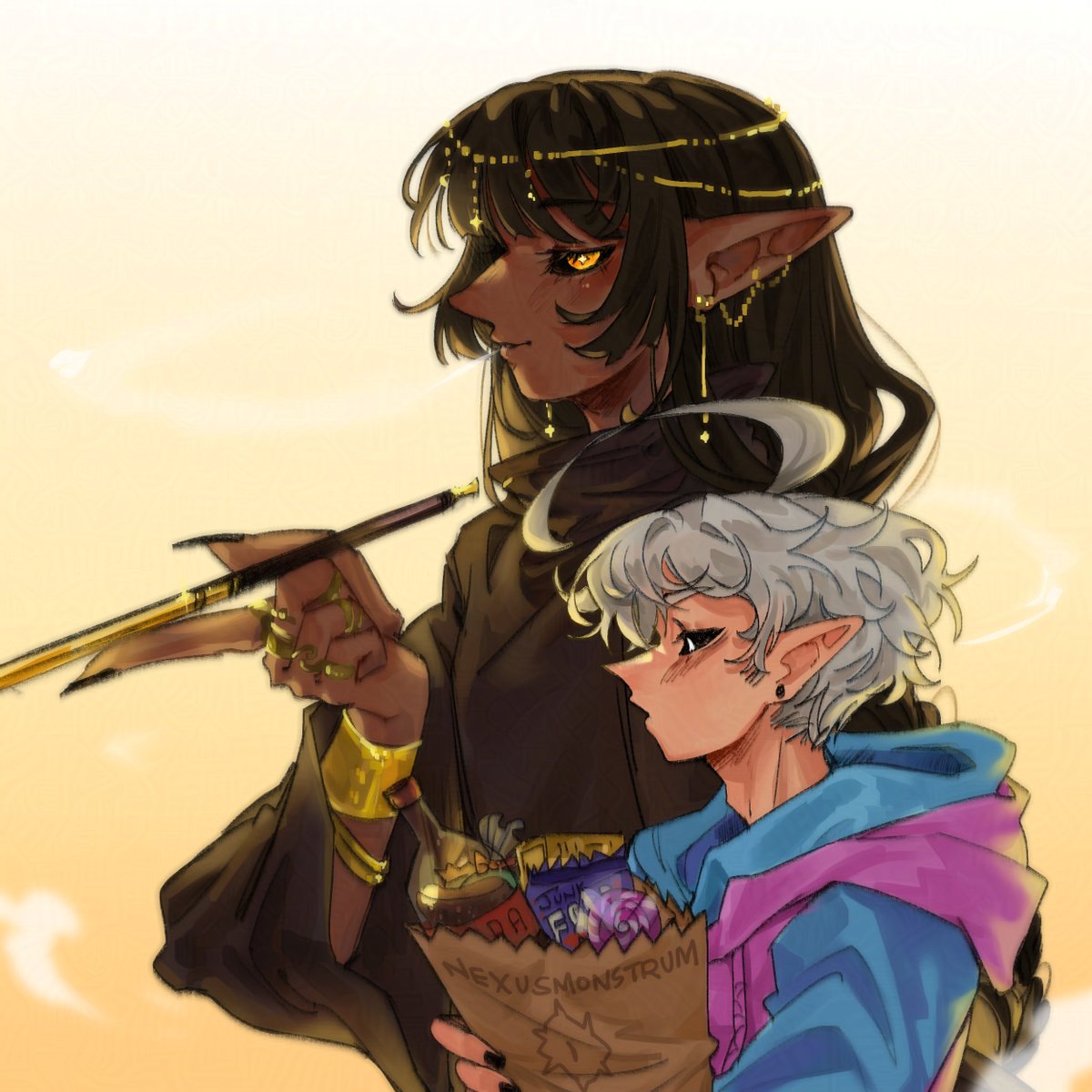 nexusmonstrum's tweet photo. Just two bros chillin in the sunset on their way home.
Just oc things lmao.
#originalcharacter #nix #sheq https://t.co/XkLWGMI5E5