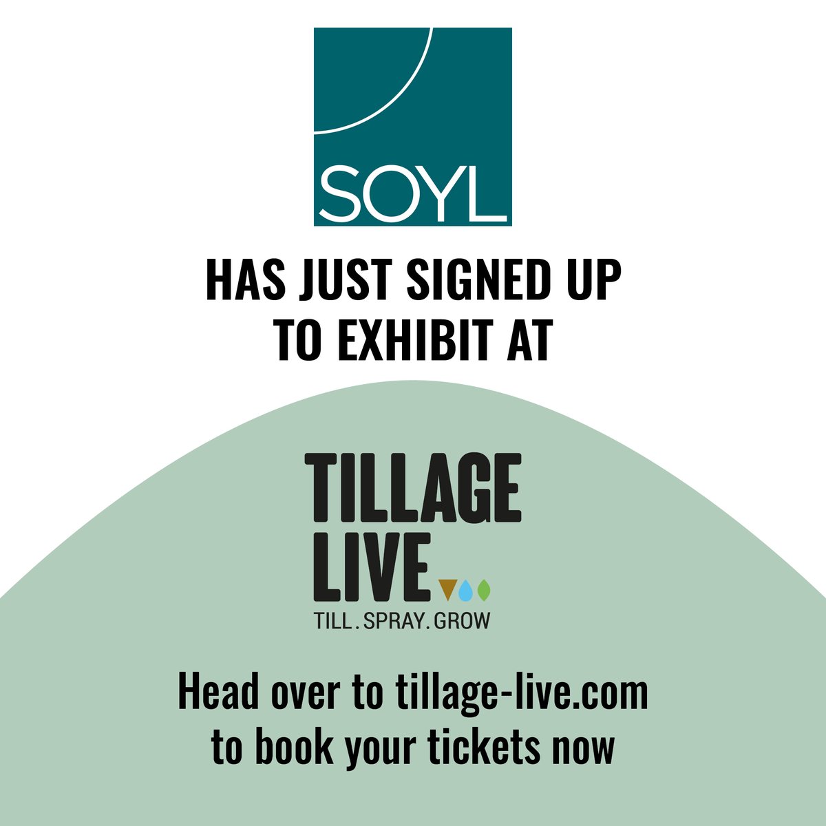 Tillage-Live (@tillagelive) on Twitter photo Welcome <a href="/SOYLprecision/">SOYL precision</a>!
Tillage-Live returns next week to Tadcaster. Taking place on September 18th.
Full event information on tillage-live.com #TillSprayGrow #TillageLive24 Welcome <a href="/SOYLprecision/">SOYL precision</a>!
Tillage-Live returns next week to Tadcaster. Taking place on September 18th.
Full event information on tillage-live.com #TillSprayGrow #TillageLive24