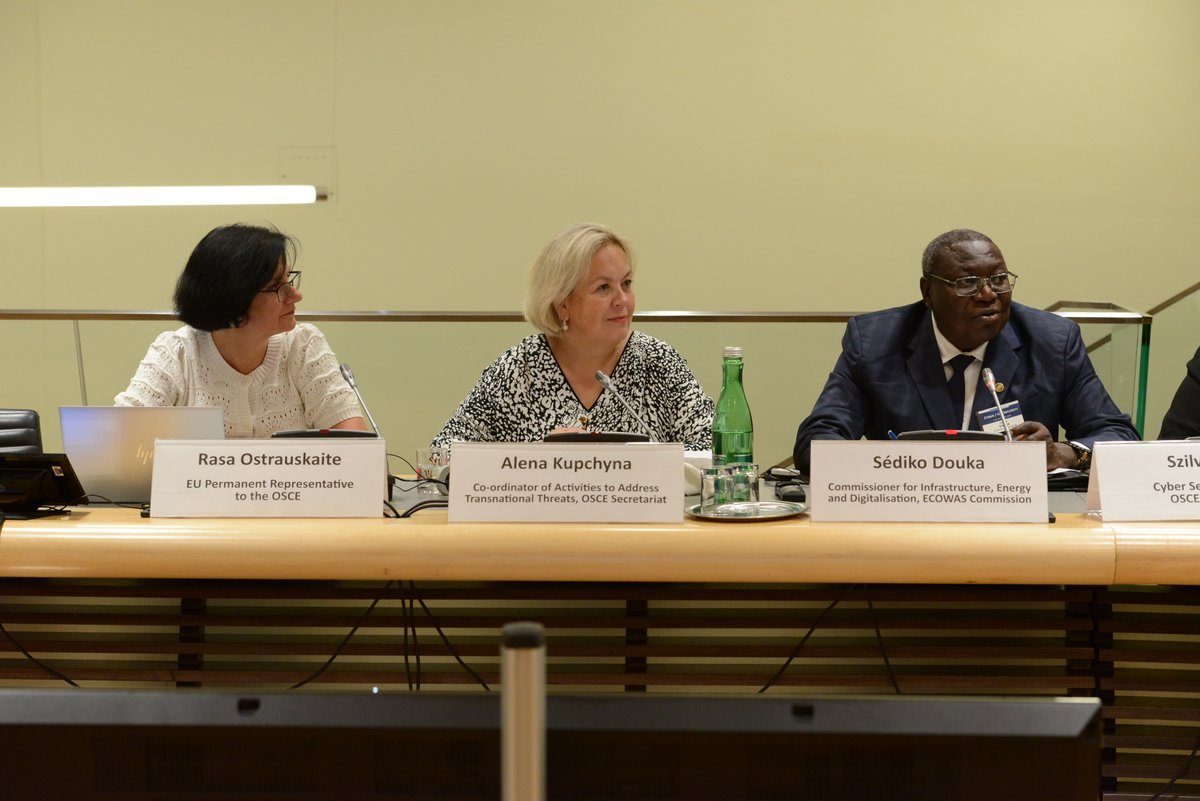 Alena Kupchyna (@alenakupchyna) on Twitter photo Delighted to deliver opening remarks at a side-event on inter-regional exchanges on #cyberCBMs between #OSCE, #ECOWAS, #AU and #OAS. Today’s event served as an excellent example how regions can learn from each other. <a href="/RasaOstrauskai2/">Rasa Ostrauskaite</a> Delighted to deliver opening remarks at a side-event on inter-regional exchanges on #cyberCBMs between #OSCE, #ECOWAS, #AU and #OAS. Today’s event served as an excellent example how regions can learn from each other. <a href="/RasaOstrauskai2/">Rasa Ostrauskaite</a>