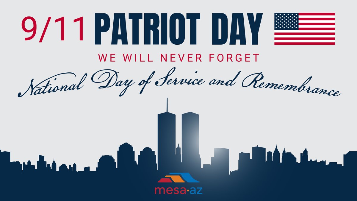 Please join us in taking a moment of silence to remember those we lost due to the tragic events that took place on this day 23 years ago. #NeverForget #September11