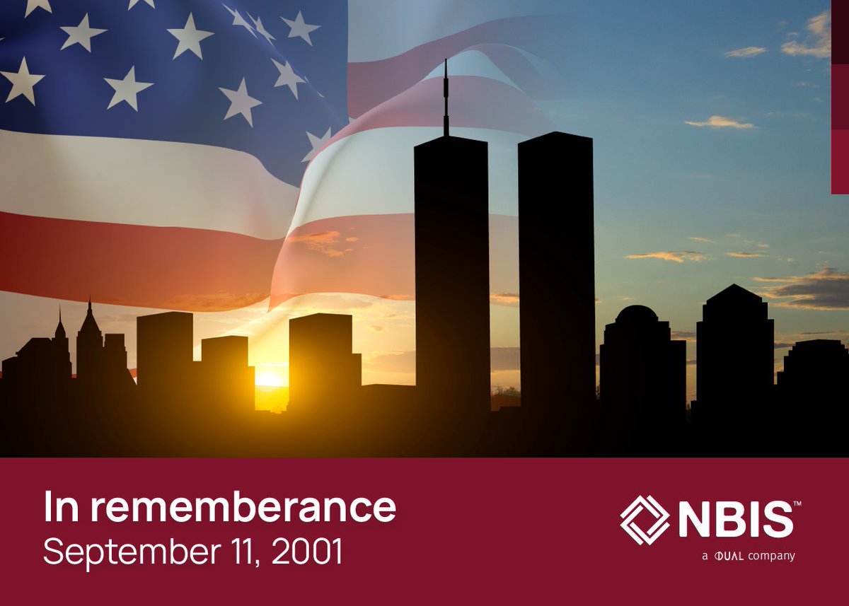 NBIS_Insurance's tweet photo. On this day, we pause to honor the memory of those we lost on September 11, 2001. We stand united in our commitment to never forget the bravery, sacrifice, and resilience shown on that day. https://t.co/iVpUdFAW0m