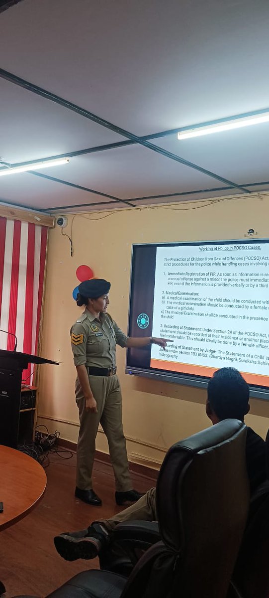 SPKinnaur's tweet photo. Today, Lady Head Constable Shubhkanta, In-charge of the Women's Cell, delivered a lecture on the "POCSO Act, 2012" during the 5-day Capacity Building Training Program for teacher educators and non-teaching staff at DIET Reckong Peo. https://t.co/1zrvCFYgMD