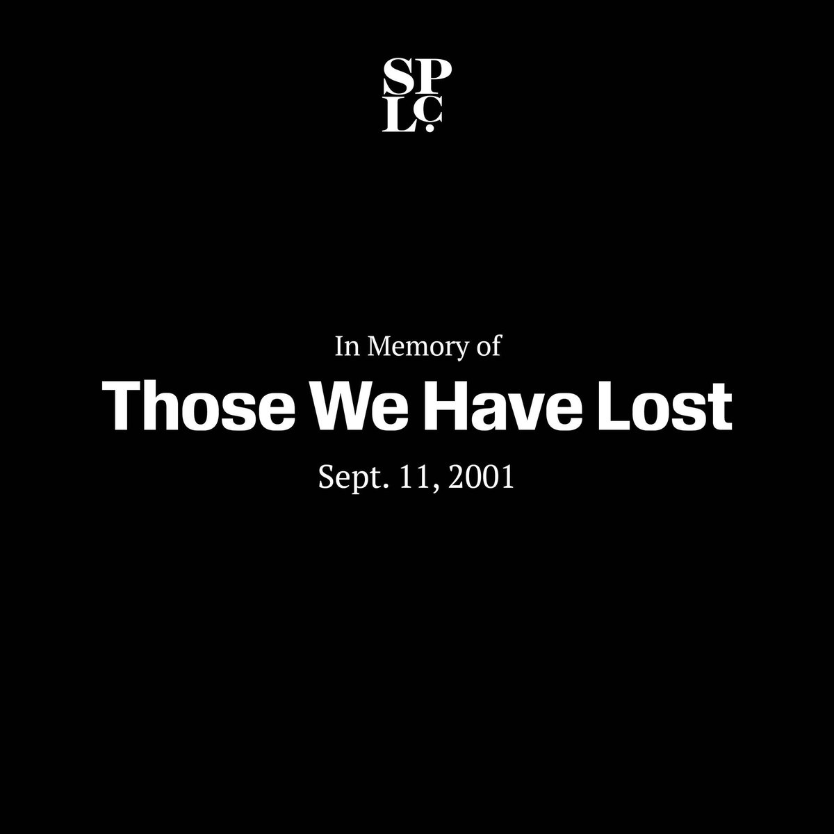 Today, we remember those who died in the World Trade Center, Pentagon and United Flight 93 #OTD.

We hold the loved ones they left behind in our hearts. #TheMarchContinues
