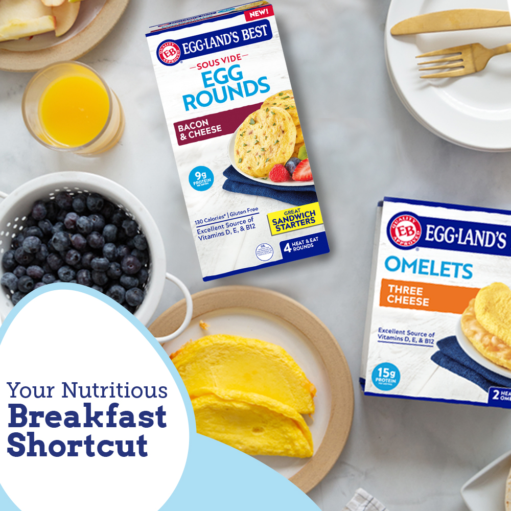 Fuel your kids for a successful day with our delicious and nutritious Frozen Omelets and Egg Rounds. 🥚 They're ready in no time and perfect for busy mornings, without the breakfast scramble! 🍳 

#madewithEB #onlyfeedmeEB #thEBest #BreakfastIdeas #BackToSchool #breakfast