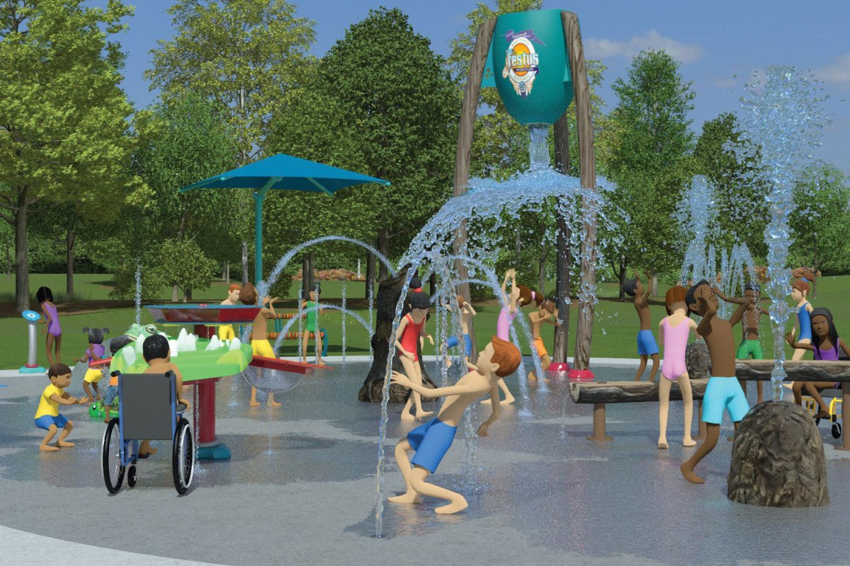 Capri_Pools's tweet photo. It's a win (and a sneak peek)! 🎉 Capri has been selected to build Turtle Cove at Crites Park in Festus, MO. This turtle-themed splash pad will feature a tipping bucket, ADA accessible interactive features, and sprayers shaped like native turtle species. #CapriPools https://t.co/24l9m1raFk