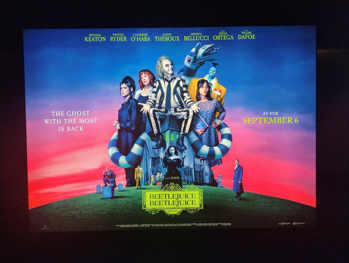 SimplyPaul's tweet photo. I've gone to see #BeetlejuiceBeetlejuice & a #tweeview follows later. You lucky little hamsters. https://t.co/1IMYudYSIU