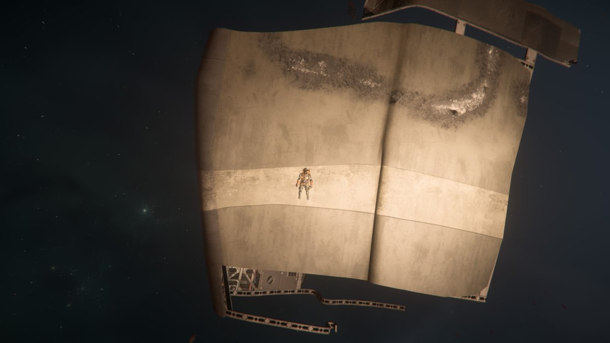 zirHazeGaming's tweet photo. Okay... I've changed my mind about panels. No wonder they give you so much more RMC—they are humongous! Someone mentioned that these were allegedly from capital ships! #starcitizen #gaming #salvaging https://t.co/qEz2Nodwnl