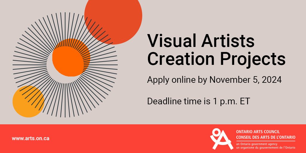 Applying to Visual Artists Creation Projects? Start your application on Nova, our online system. ow.ly/ehQj50Tkmv8