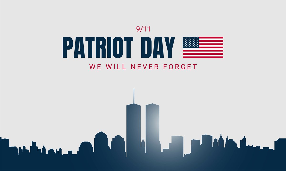 TrinCollFB's tweet photo. We will never forget the lives lost and honor the heroes who emerged on this day 23 years ago 🇺🇸 

#NeverForget #PatriotDay https://t.co/P0ikpYCed2