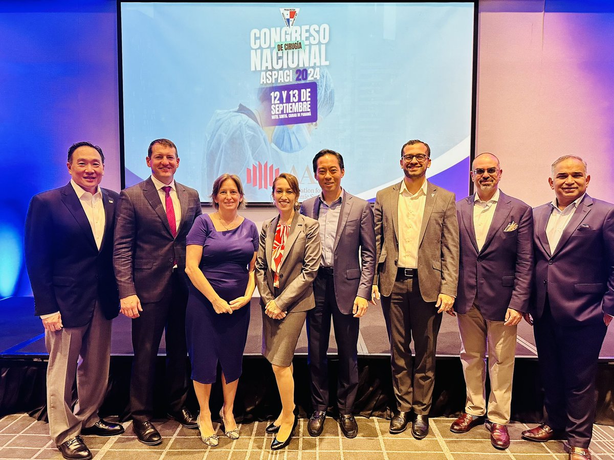 DChu80's tweet photo. @AcademicSurgery crew in #Panama #ASPACI for inaugural Fundamentals Course - starting off a packed day! Amazing hosts & excited for spending this week with the Panama trainees, faculty, and staff! @Dr_JSantamaria @dreskim @AshGosain @CrisyRoland @MonicaDuaMD @lmfunk2 @sgkeswani https://t.co/qt7bYQiLVT