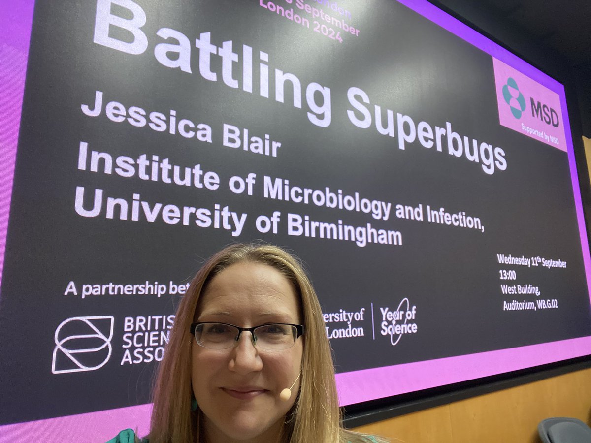 Jessica Blair (@jessicamablair) on Twitter photo Iโve had a brilliant day at the amazing <a href="/BritishSciFest/">British Science Festival</a> as this years Medical Science section President talking about antibiotic resistance ๐ ๐งซ๐
#AMR <a href="/IMIBirmingham/">IMIBirmingham</a> <a href="/UoBinfectionsch/">UoB School of Infection, Inflammation & Immunology</a> Iโve had a brilliant day at the amazing <a href="/BritishSciFest/">British Science Festival</a> as this years Medical Science section President talking about antibiotic resistance ๐ ๐งซ๐
#AMR <a href="/IMIBirmingham/">IMIBirmingham</a> <a href="/UoBinfectionsch/">UoB School of Infection, Inflammation & Immunology</a>