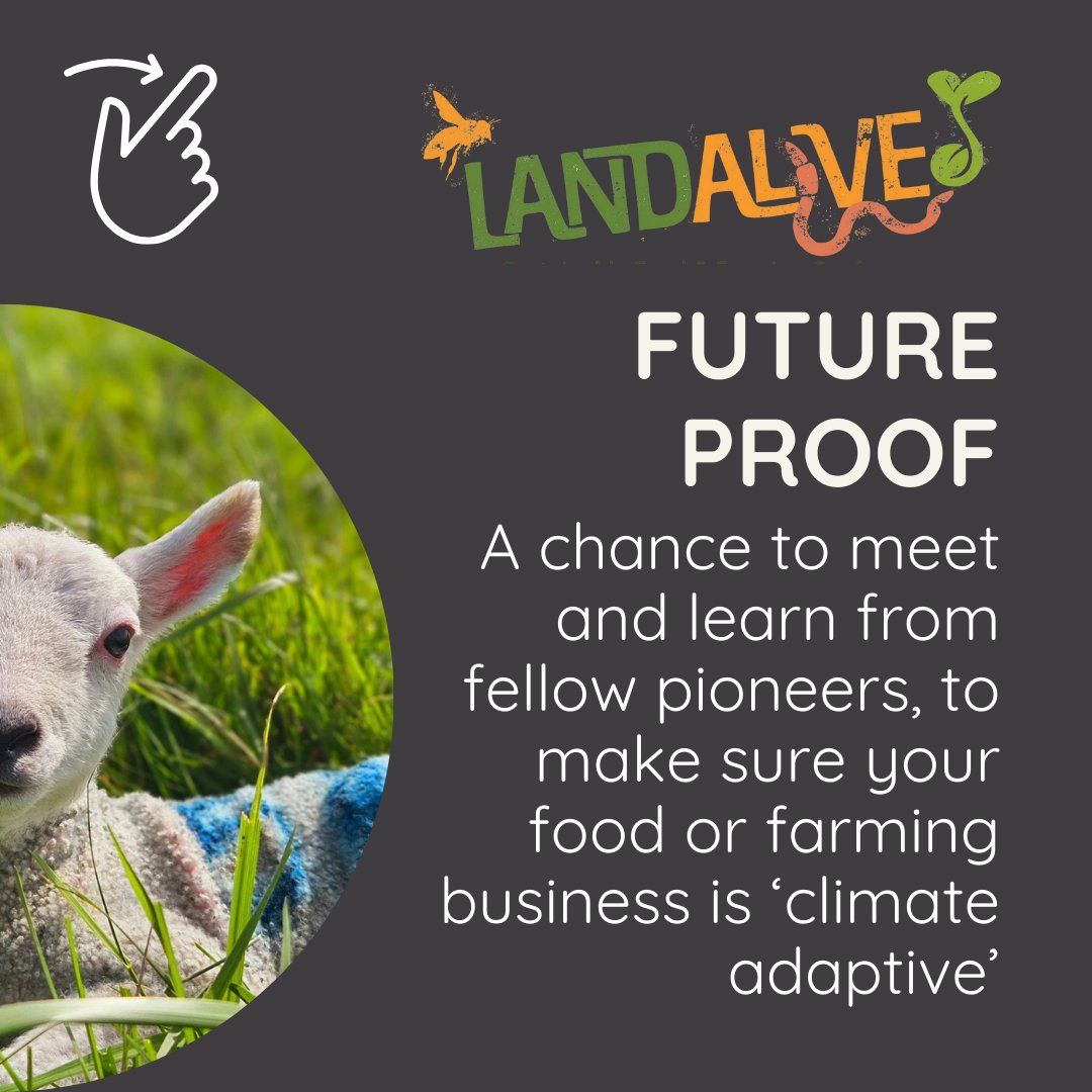 Why should you attend LandAlive 2024?  
CONNECT  
DISCOVER  
INSPIRE &amp; BE INSPIRED  
FUTURE PROOF   

Don't miss out, buy your ticket now&gt; landalive.co.uk 

 #RegenerativeFarming #Sustainability #soilhealth #agroecolog