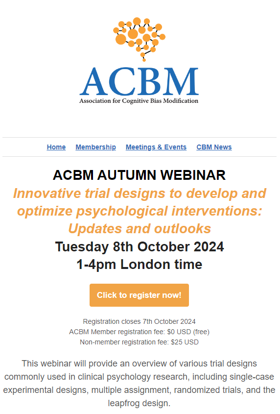 Association for Cognitive Bias Modification tweet media