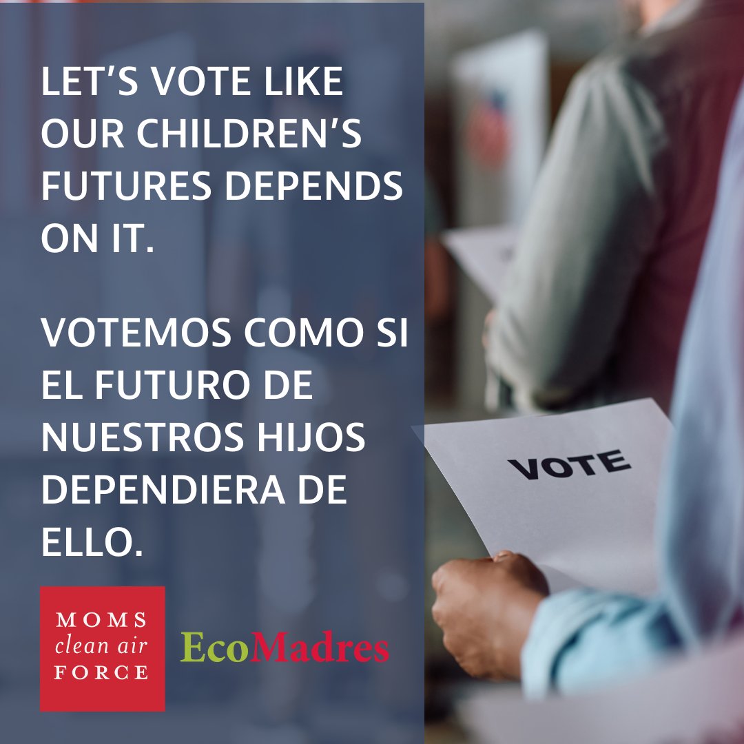 We have just 54 days until #ElectionDay! 🗳️

Check out our handy guide to help make sure you are registered, to find out what’s on the ballot, and to see where and how you can #vote. momscleanairforce.org/get-ready-to-v…