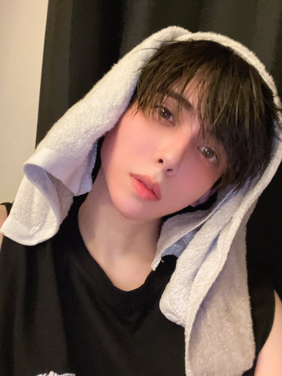 走ってきた、シャワーしても顔真っ赤