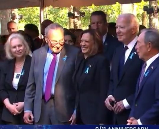 NPC934020246's tweet photo. @ArtCandee @AlinaHabba No, this is disgraceful. Laughing at a 9/11 memorial service. https://t.co/tfRkKLn9eJ