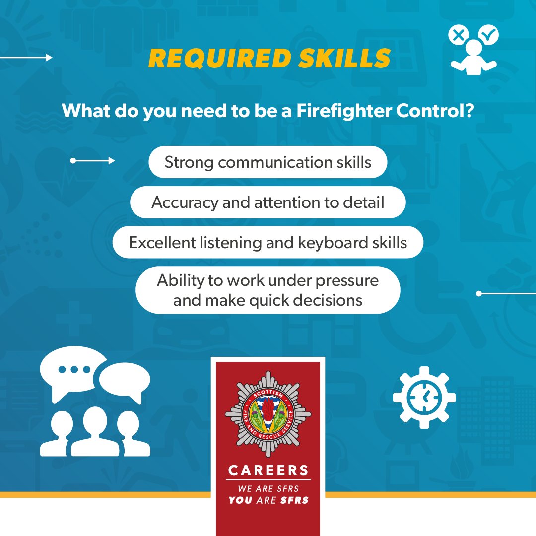 fire_scot's tweet photo. We are recruiting for Firefighter Control staff across Scotland.
The role is vital in providing support and coordination during emergencies.
#WeAreSFRS #FirefighterControl