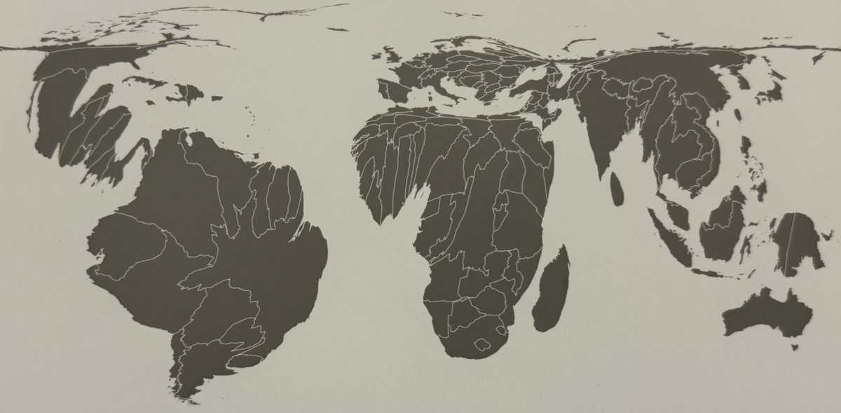 El mundo visto desde los ojos de una rana 🐸
El área de cada país corresponde a su riqueza de especies de anfibios