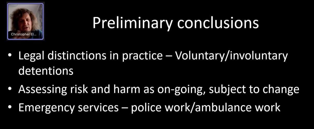 Christopher Elsey &amp; Hannah Jones present their #ForensicCA20204 talk on crisis and mental health disclosure in professional sport and how different accounts (celebrity social media, institutional risk assessment, police/ambulance work) are constructed in public #EMCA