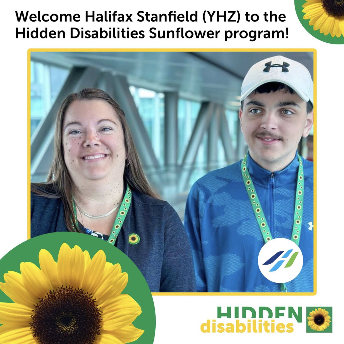 HDSunflower_CA's tweet photo. We are thrilled to announce @HfxStanfield as our newest member to join the Hidden Disabilities Sunflower program!
#HalifaxStanfield #HalifaxStanfieldAirport #HiddenDisabilitiesSunflower #BeSeenWithSunflower #SunflowerLanyard
For more information, visit https://t.co/NoBDbOB6dP https://t.co/jELtbLvuAW