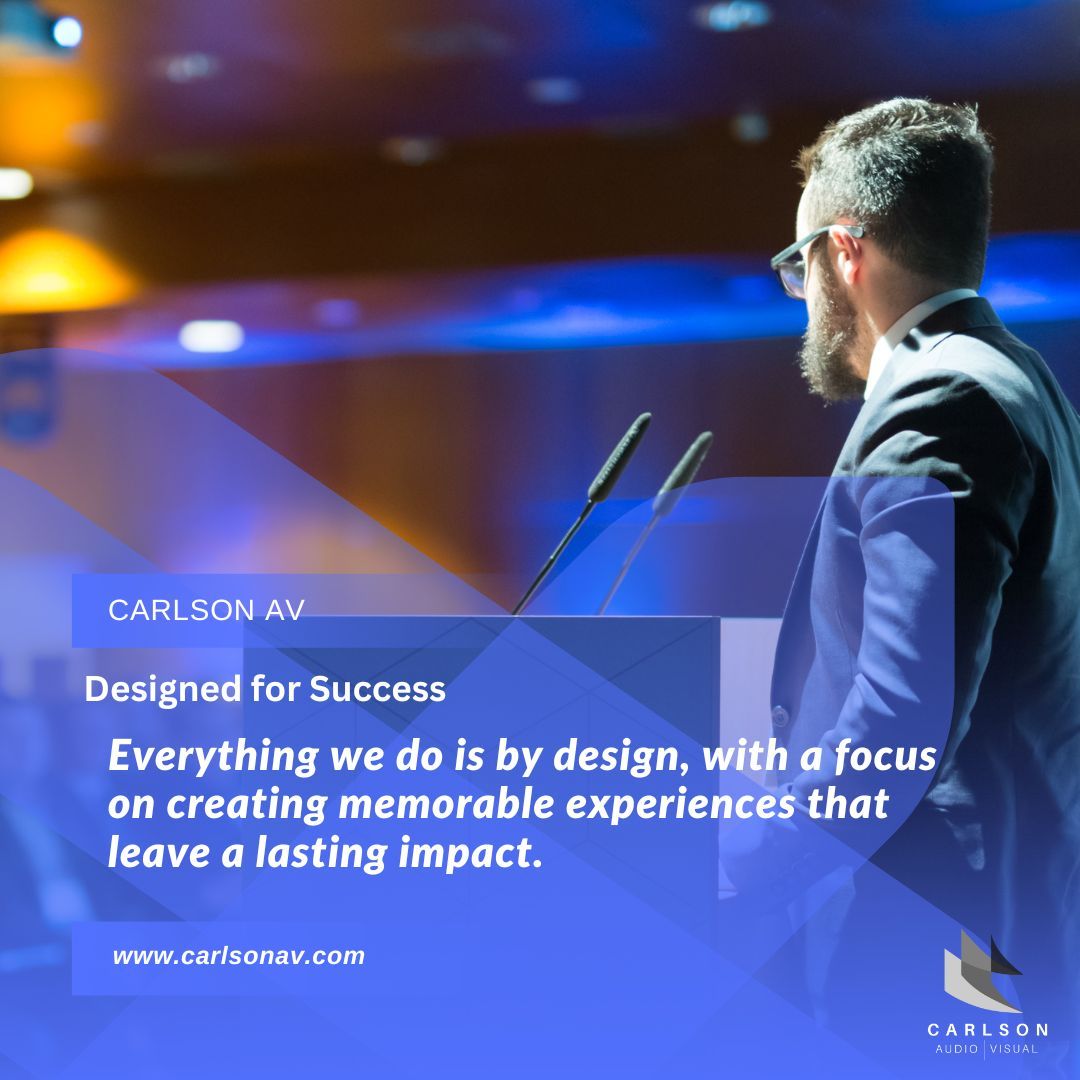 carlson_av's tweet image. Designed for Success: Everything we do is by design, with a focus on creating memorable experiences that leave a lasting impact.
#DesignedForSuccess #MemorableEvents #LastingImpact