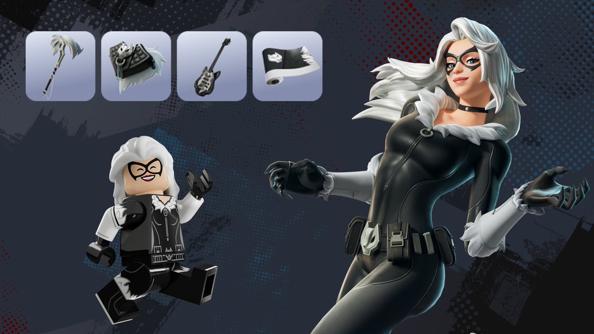 FireMonkey's tweet photo. Black Cat x Fortnite

• Full Bundle: 2,300 V-Bucks
• Black Cat Skin:  1,500 V-Bucks
• Pickaxe: 800 V-Bucks
• Guitar: 800 V-Bucks
• Wrap: 500 V-Bucks

Releases Friday at 8 PM ET

Info VIA @SpushFNBR https://t.co/YIDqQJskCi