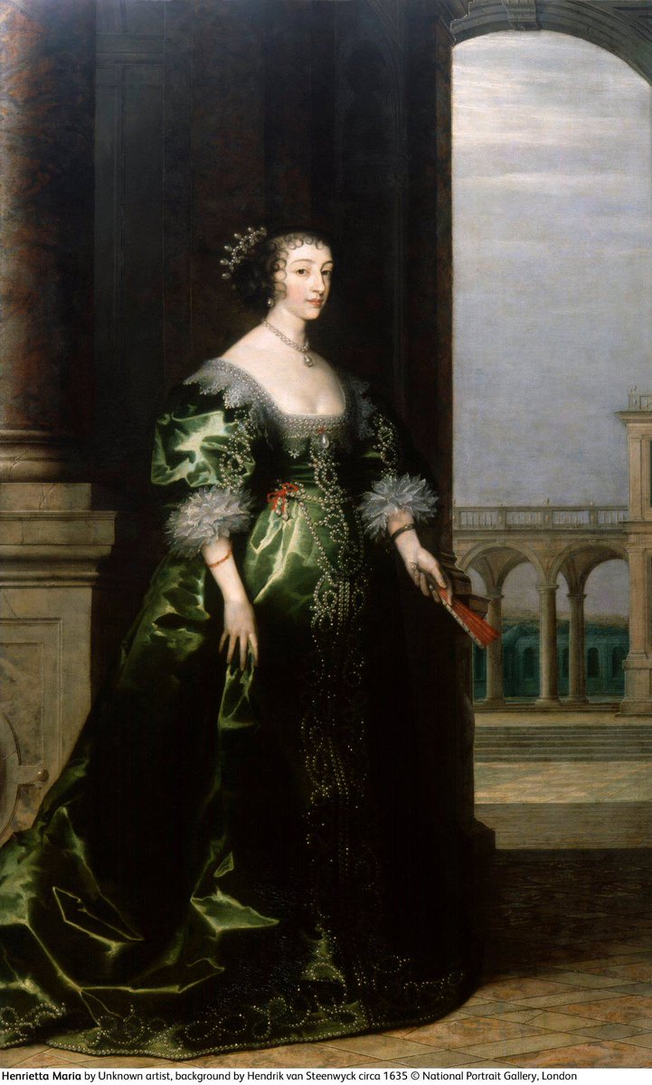 Henrietta Maria (1609-1669). Queen consort of England, Scotland and Ireland. French wife of King Charles I of England. Portrait by unknown artist.