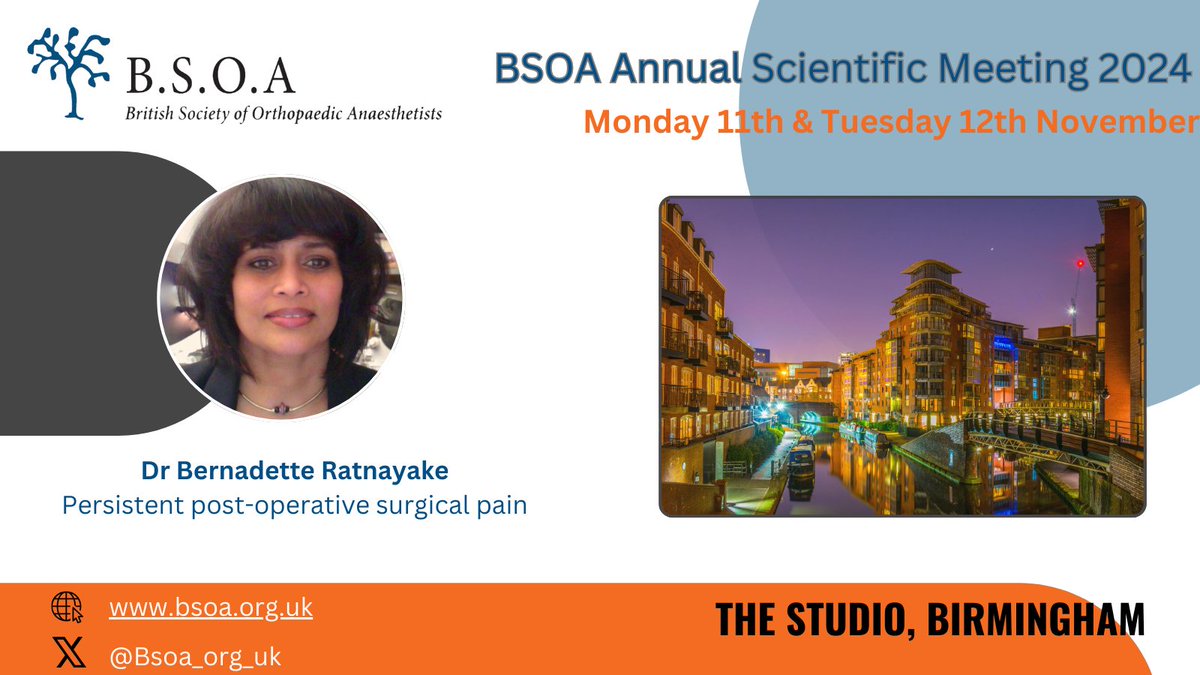 SPEAKER SPOTLIGHT💡Bernadette Ratnayake will be joining us at BSOA Annual Scientific Meeting 2024 in Birmingham this November. Register now to catch her talk:  emdevents.eventsair.com/bsoa-2024/regpg #BSOA2024 #ASM