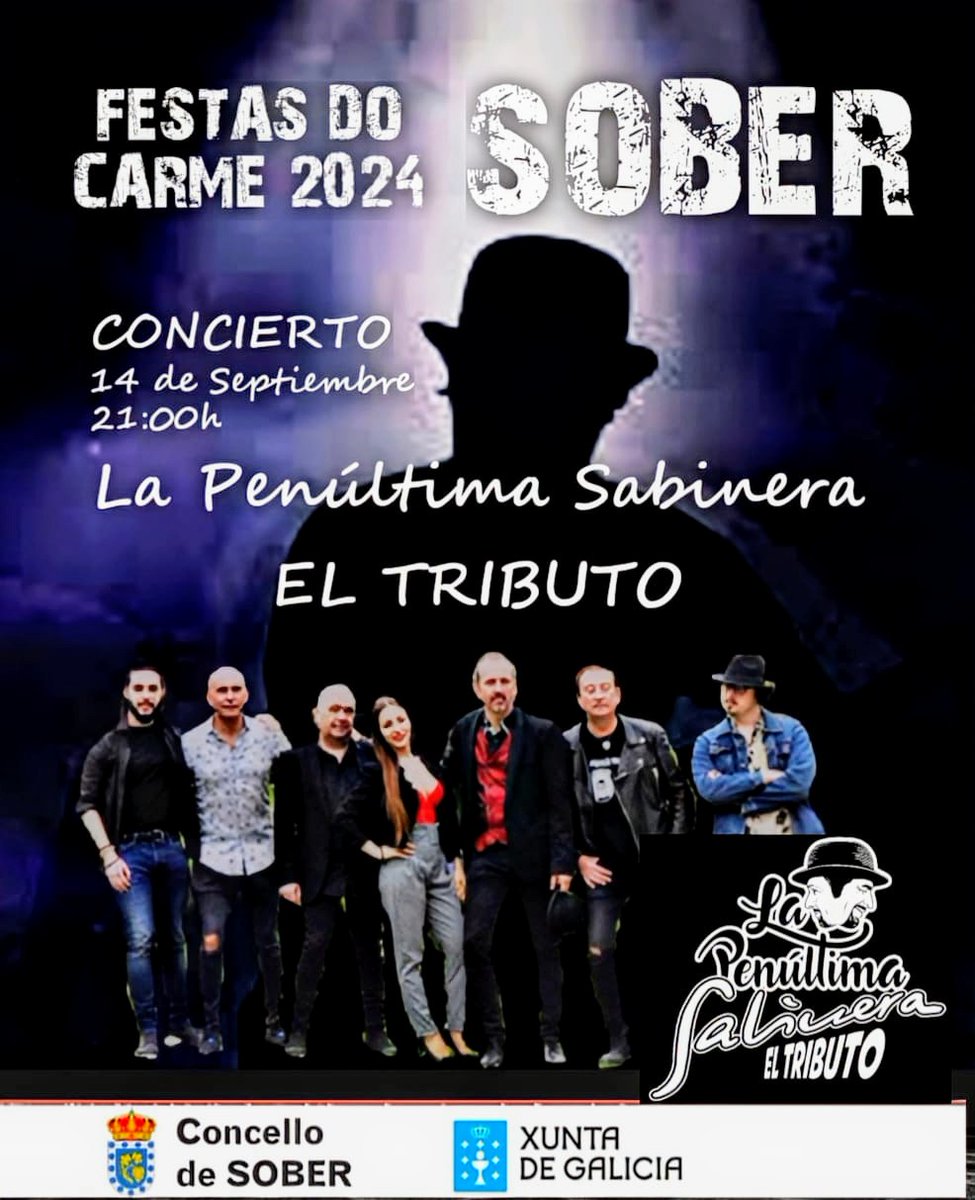 El próximo sábado nos vamos a Sober (Lugo)
Esperamos veros por allí.
#lapenúltimasabineraeltributo #sabina #tributo #tributoasabina #joaquinsabina