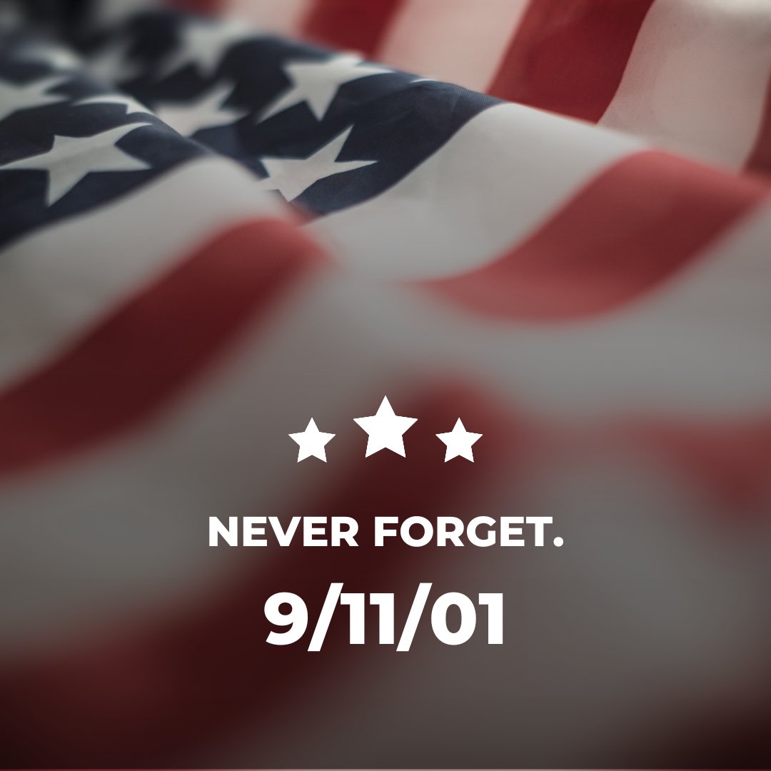 Today, we pause to remember and honor the lives lost on this day 23 years ago. We recognize our veterans and those who continue to serve our county and thank them for their service today, and every day.

#neverforget #september11