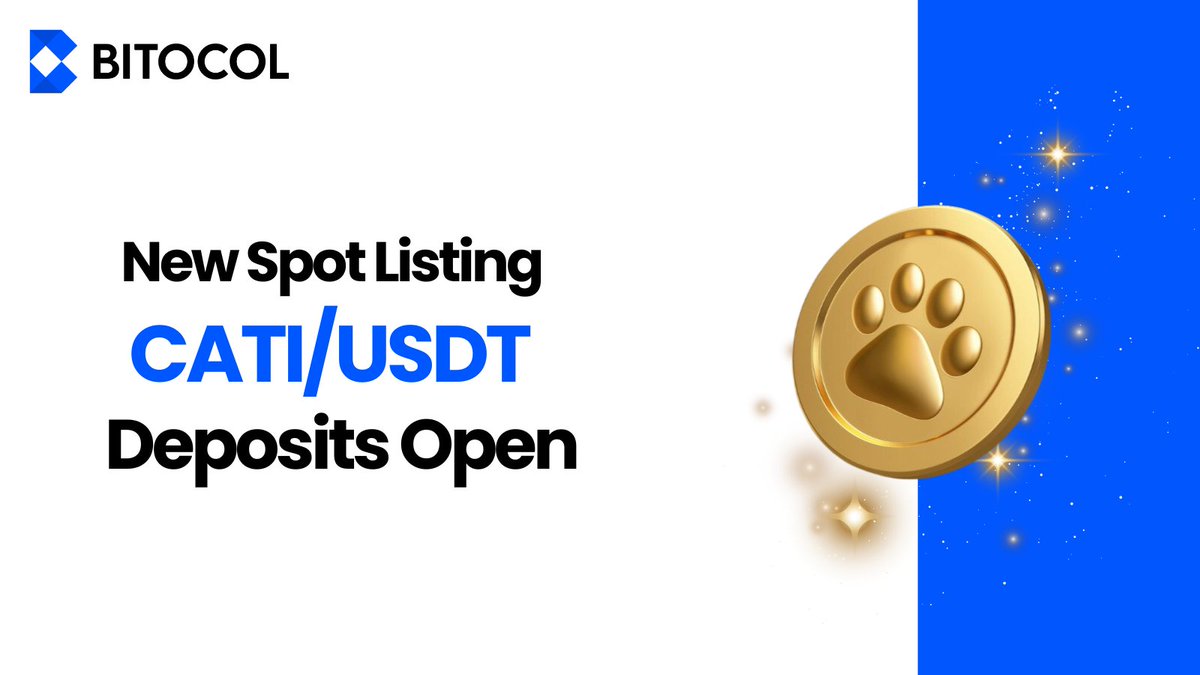 bitocol's tweet image. 📣 $CATI Deposits via the TON Network are Open With @CatizenAI!  

Listing time: Sep 20, 10:00 AM  UTC   

#BitocolListing #Crypto