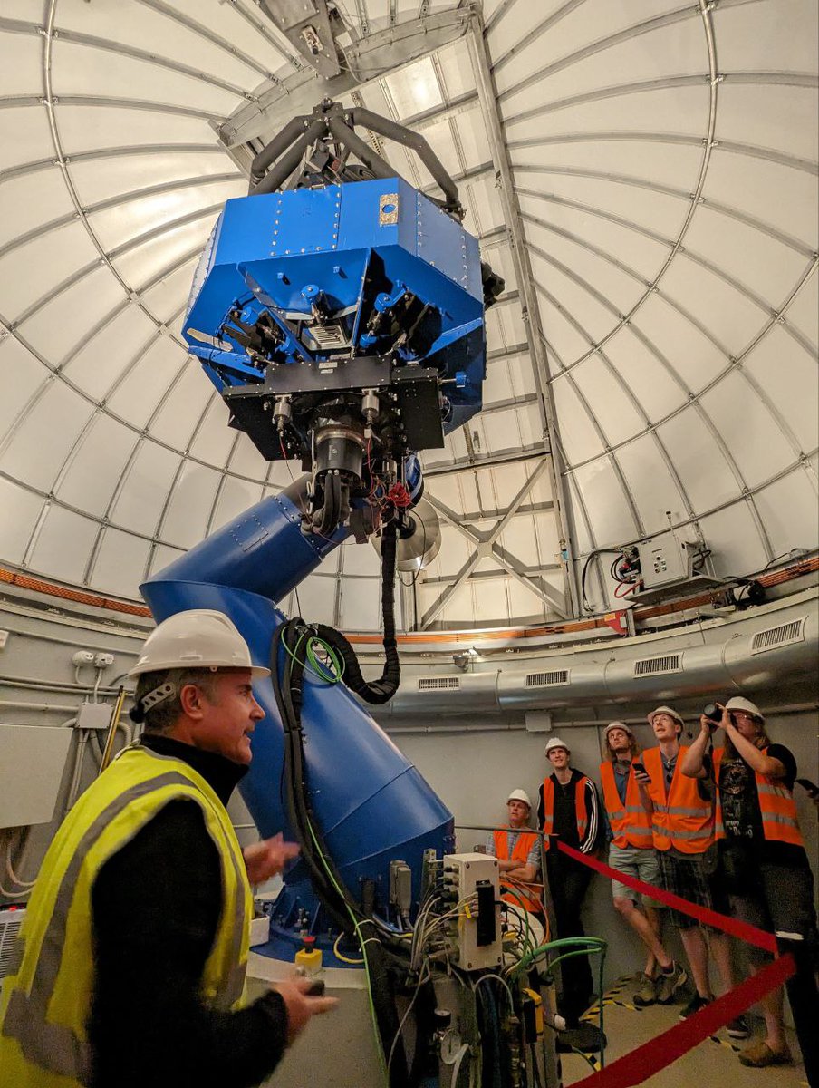 iaxo_official's tweet image. Throwback to September 2023 where we had our #IAXO Collaboration meeting at #CEFCA! We visited their JAST80 (1st picture) and JST250 (2nd picture) telescopes. To find #axions, IAXO will need to be perfectly aligned with the Sun, and our colleagues from CEFCA are working on it