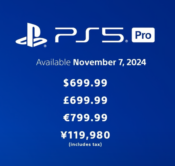 Can we talk about how <a href="/Sony/">Sony</a> &amp; <a href="/PlayStation/">PlayStation</a> seem to think that GBP and USD are valued the same?

£699.99 is $911.65.

Either price is absolute nonsense for a PS5 'Pro' with no disk drive, no stand, no new games and slight incremental upgrades.