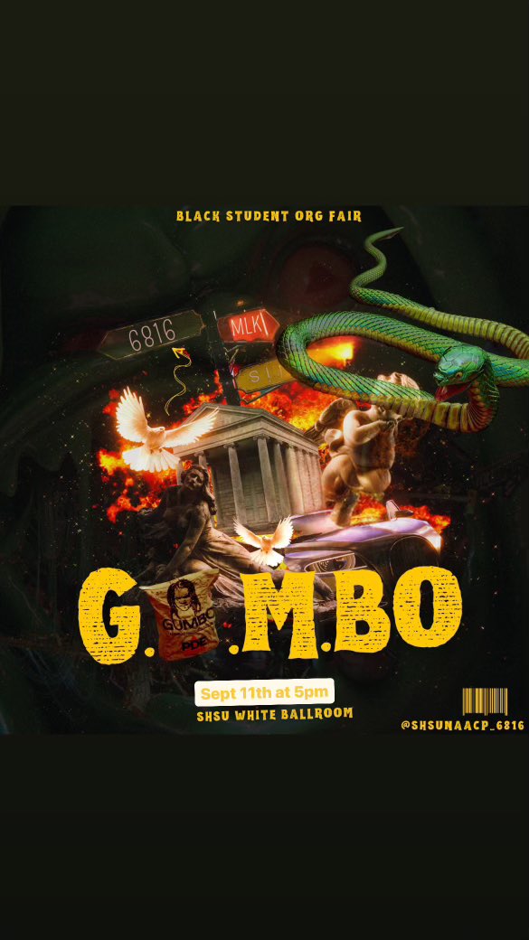 ✨ Join us TODAY at GUMBO! ✨ 

Stop by our table to learn how you can get involved, connect with fellow students, and make an impact! We're excited to share our mission and how you can be a part of it. See you there! #Royaltyshsu #StudentLife #GetInvolved