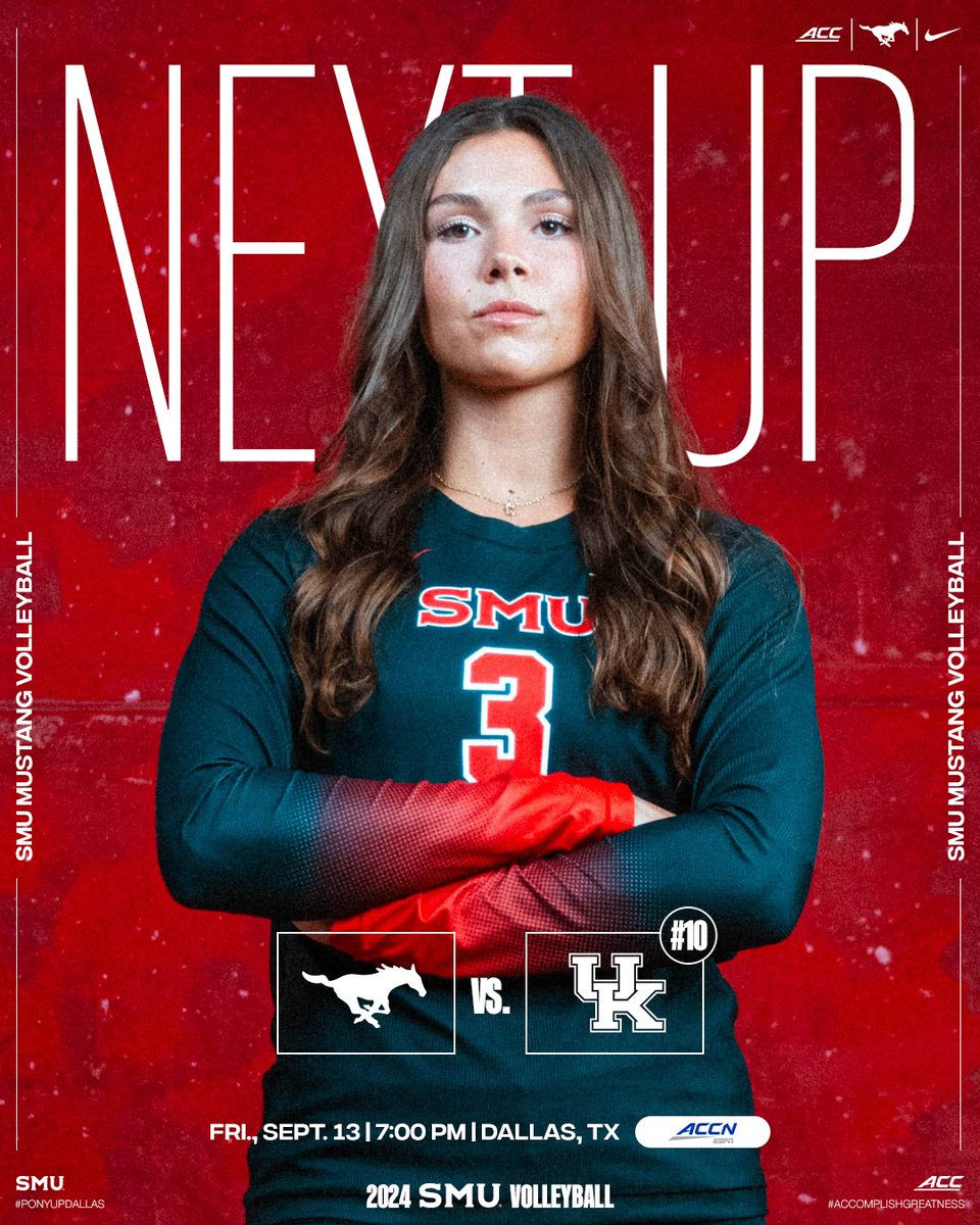 ✅ #10 <a href="/KentuckyVB/">Kentucky Volleyball</a> vs SMU at 7PM 🏐
✅ <a href="/SMUFB/">SMU Football</a> Bye-week
✅ <a href="/SMUSoccerW/">SMU Women's Soccer</a> No game
✅ <a href="/SMUBasketball/">SMU Basketball</a> &amp; <a href="/SMUWBB/">SMU Women's Basketball</a> No games
✅ <a href="/SMUWTennis/">SMU Women’s Tennis</a> &amp; <a href="/SMUMTennis/">SMU Men's Tennis</a> No games
✅ <a href="/SMUGolfM/">SMU Men's Golf</a> &amp; <a href="/SMUWGolf/">SMU Women's Golf</a> No tourneys
✅ <a href="/SMUEquestrian/">SMU Equestrian</a> No event
✅ <a href="/SMUSwimDiveW/">SMU Women's SwimDive</a> &amp; <a href="/SMUSwimDiveM/">SMU Men's SwimDive</a> No events

PACK MOODY THIS