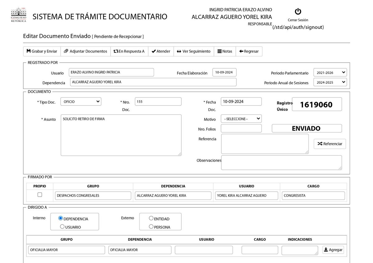 Queremos felicitar a la congresista <a href="/KiraAlcarraz/">KiraAlcarraz</a> por haber retirado su firma del Proyecto de Ley 08863/2024, un intento por frenar el desarrollo del fútbol peruano. ¡Gracias, congresista, por no dejarse sorprender y no oponerse al avance de nuestro deporte! 👏⚽

Por otro lado,