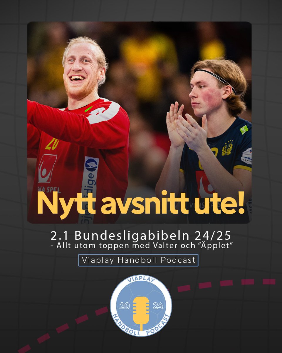 Nytt avsnitt ute! 🎧 

Vi tar hjälp av några av våra mest profilstarka Bundesligaproffs för att få bästa möjiga överblick inför säsongen. I första delen tar vi oss an allt utom toppen tillsammans med Valter Chrintz och Mikael "Äpplet" Appelgren.  

Finns där poddar finns!